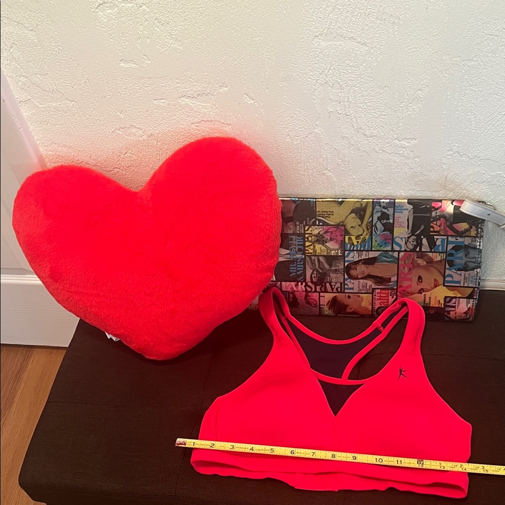 #1302=Women's Pink Sports Bra - Picture 6 of 10
